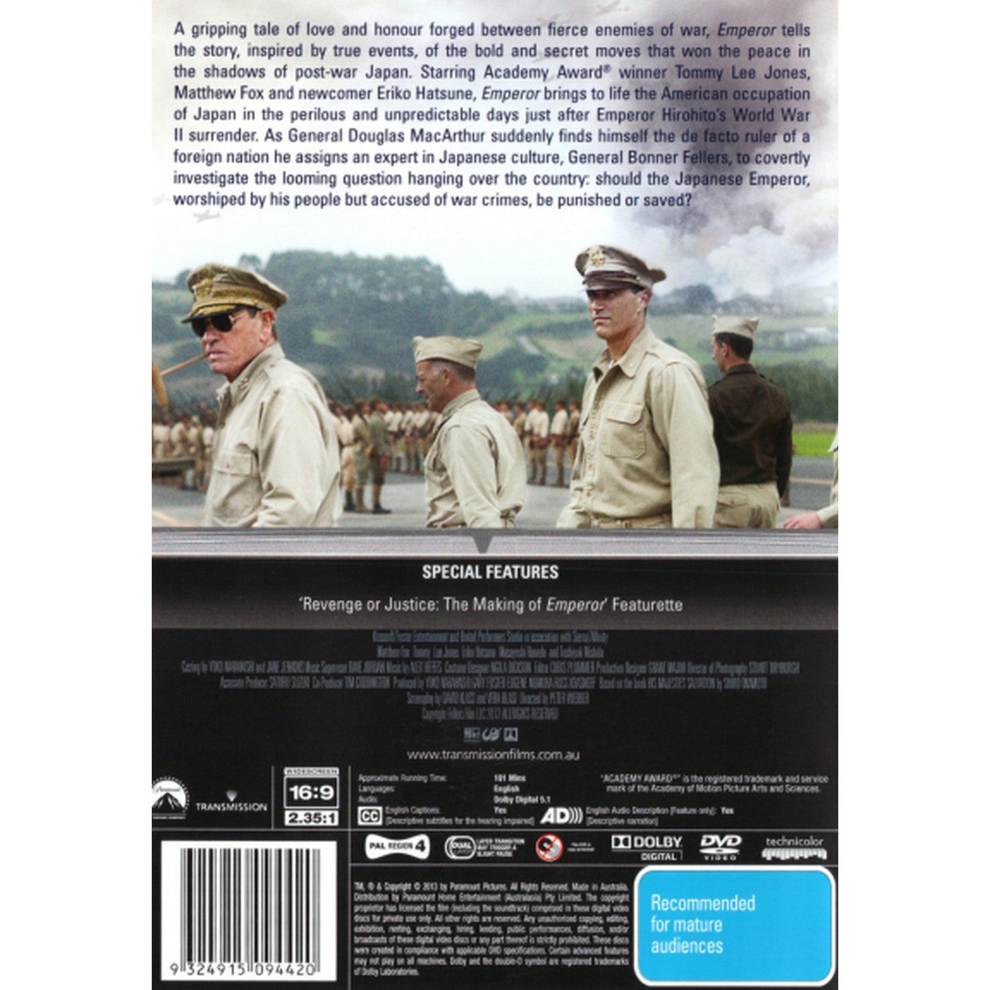 Emperor (2012) DVD