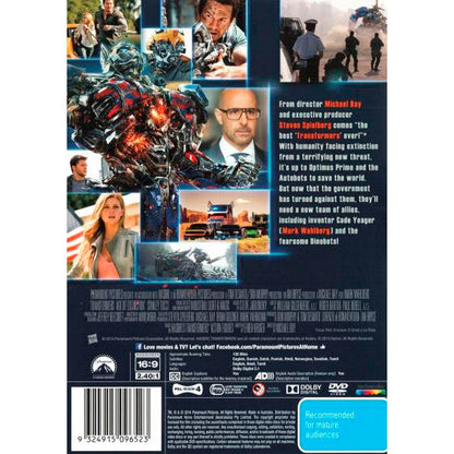 Transformers: Age of Extinction DVD