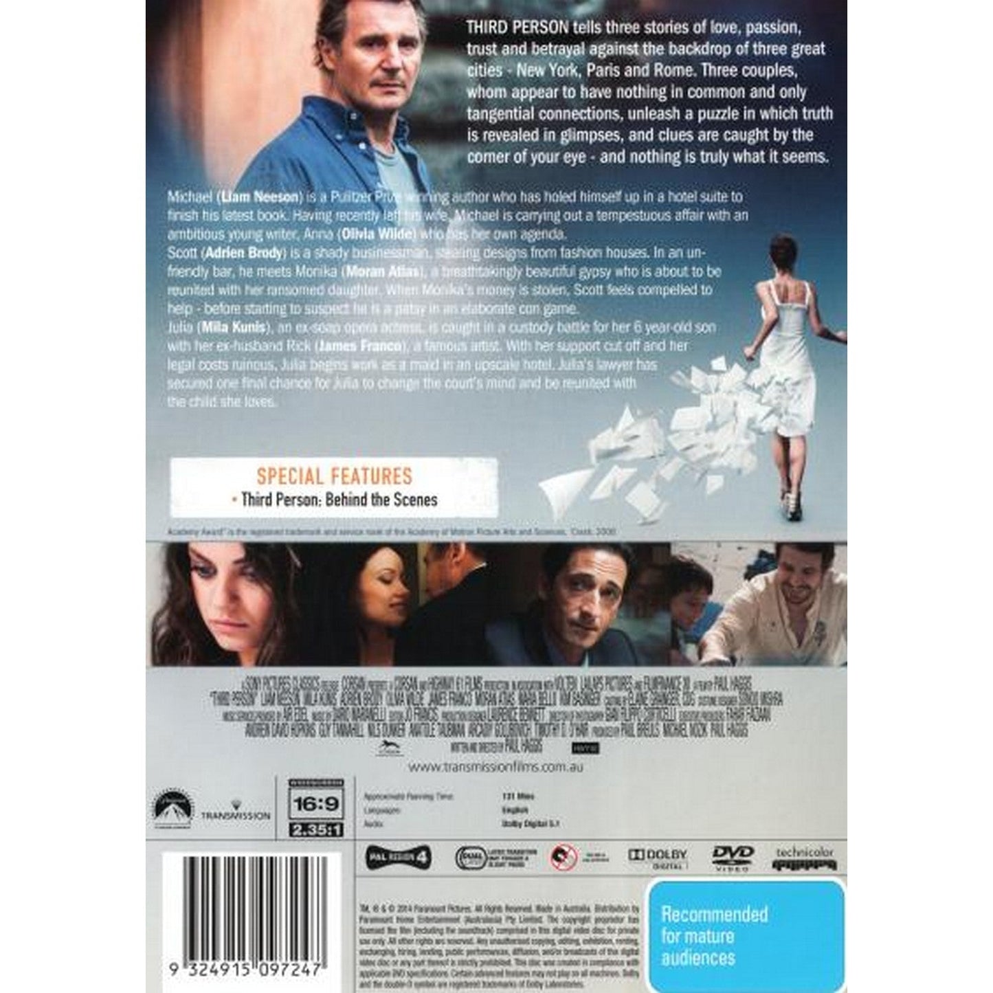 Third Person DVD