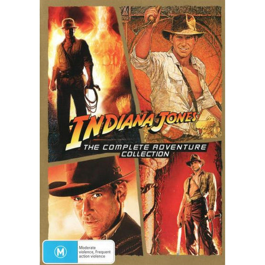 Indiana Jones: The Complete Adventure Collection (Raiders of the Lost Ark / The Temple of Doom / The Last Crusade / The Kingdom of the Crystal Skull) DVD Box Set