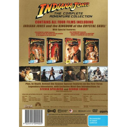 Indiana Jones: The Complete Adventure Collection (Raiders of the Lost Ark / The Temple of Doom / The Last Crusade / The Kingdom of the Crystal Skull) DVD Box Set