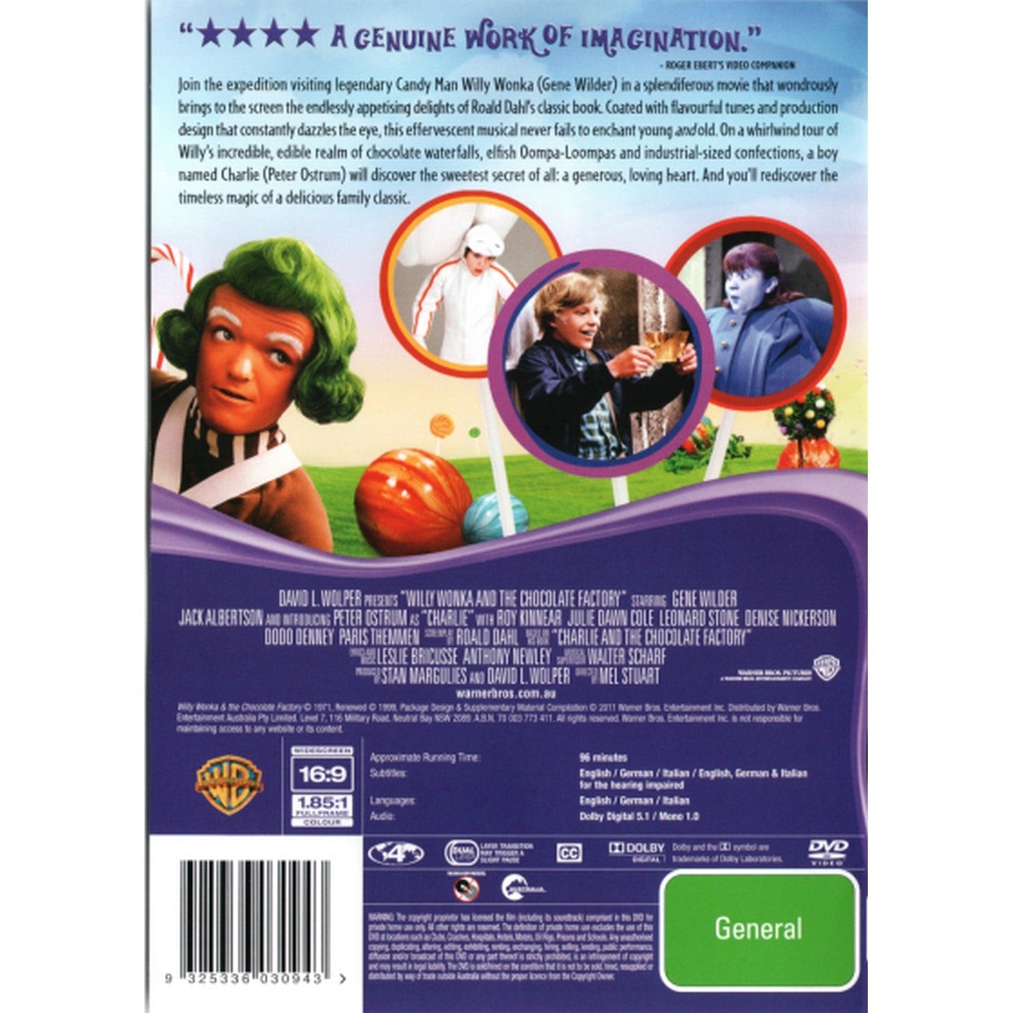 Willy Wonka & the Chocolate Factory (1971) DVD