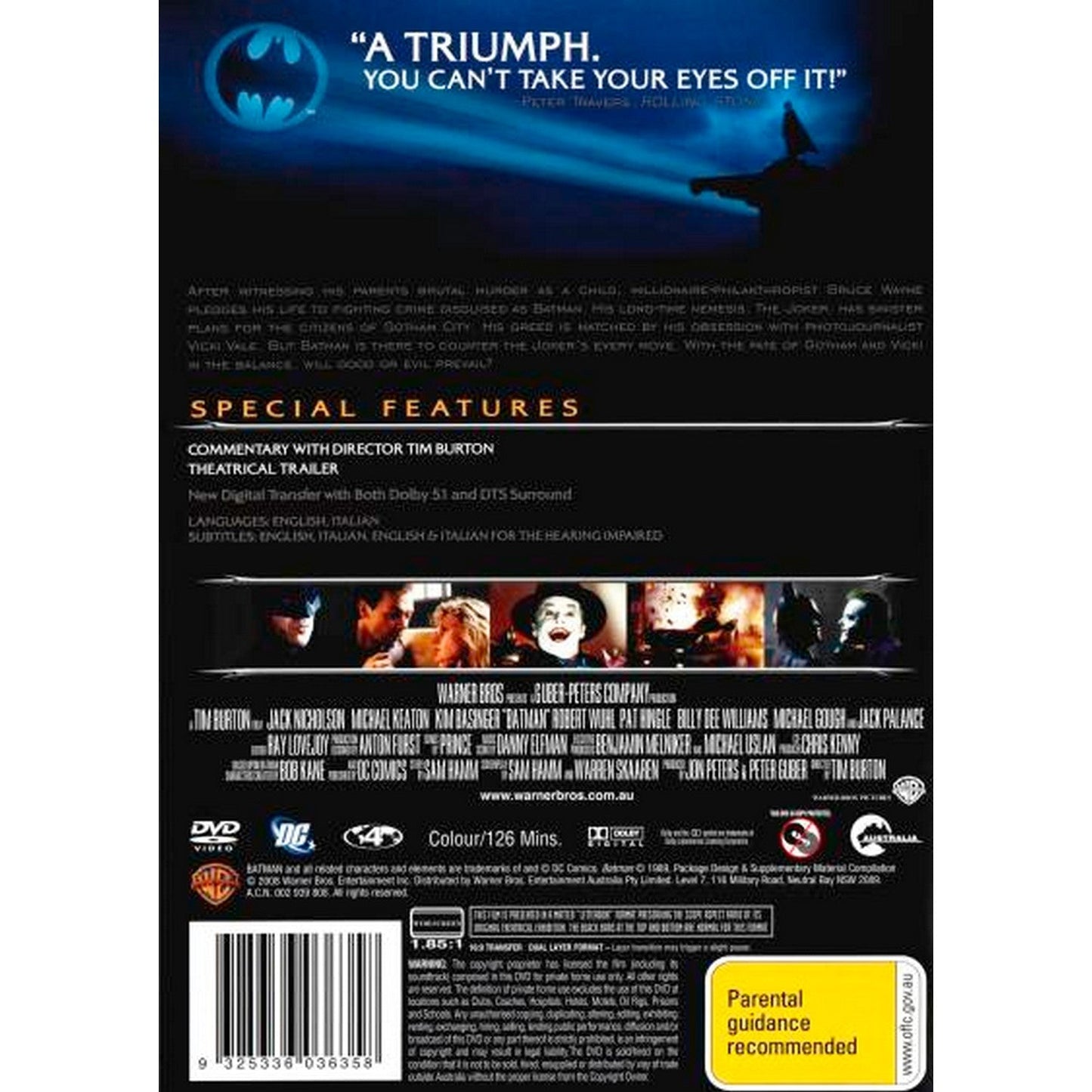 Batman (1989) DVD