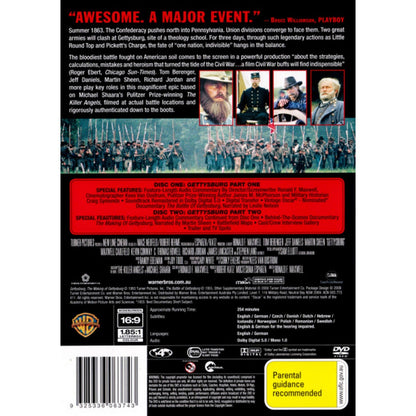 Gettysburg (1993) DVD