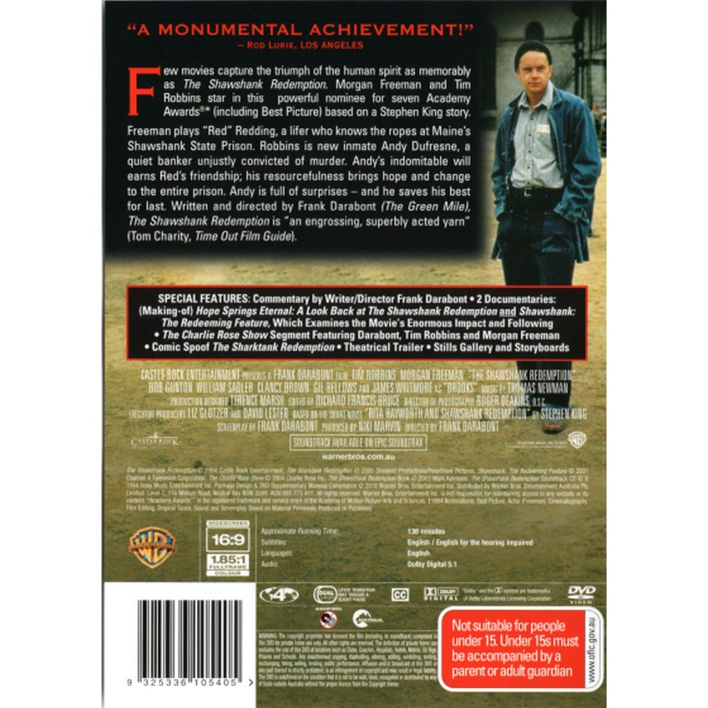 The Shawshank Redemption: Special Edition DVD