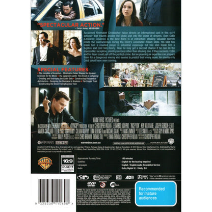 Inception DVD