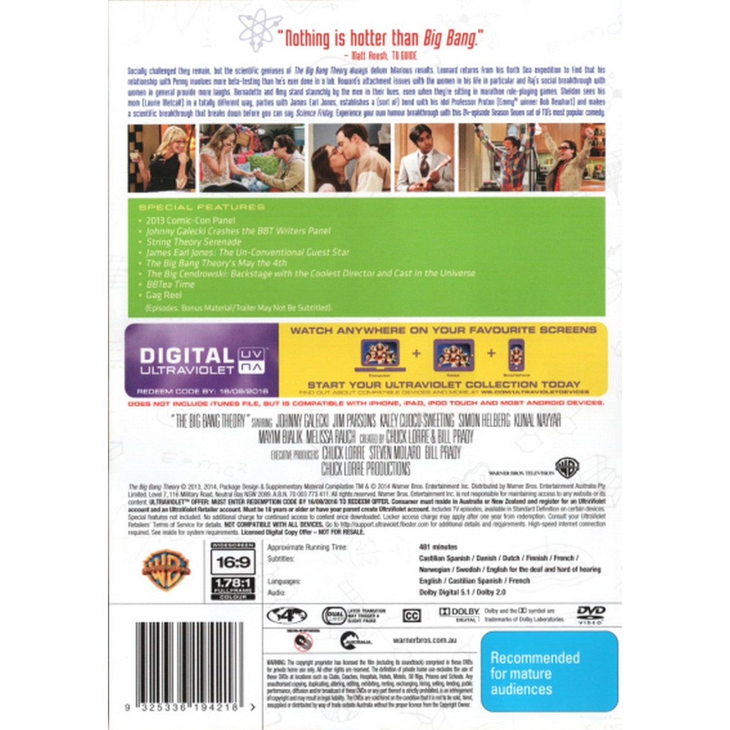 The Big Bang Theory: Season 7 DVD