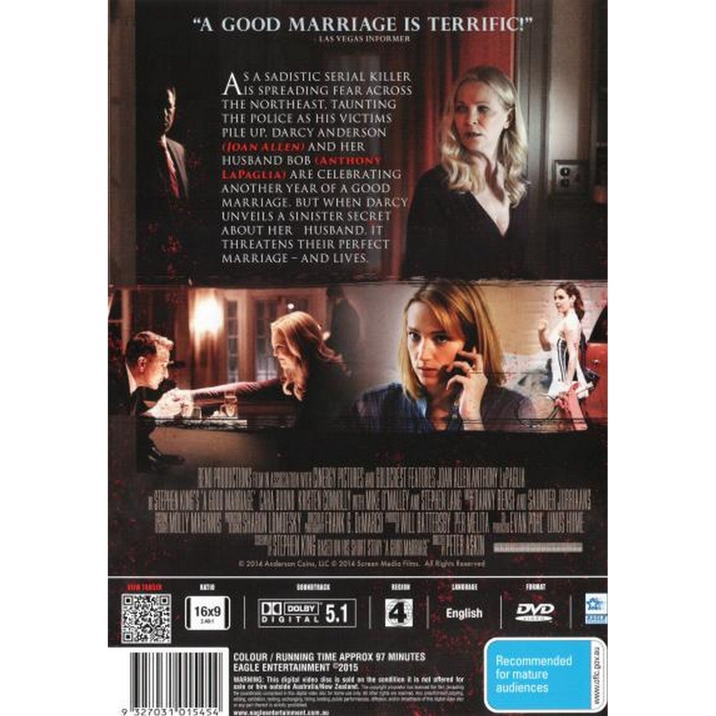 Stephen King's A Good Marriage DVD