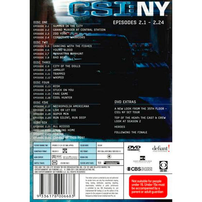 CSI: NY - Season 2 DVD