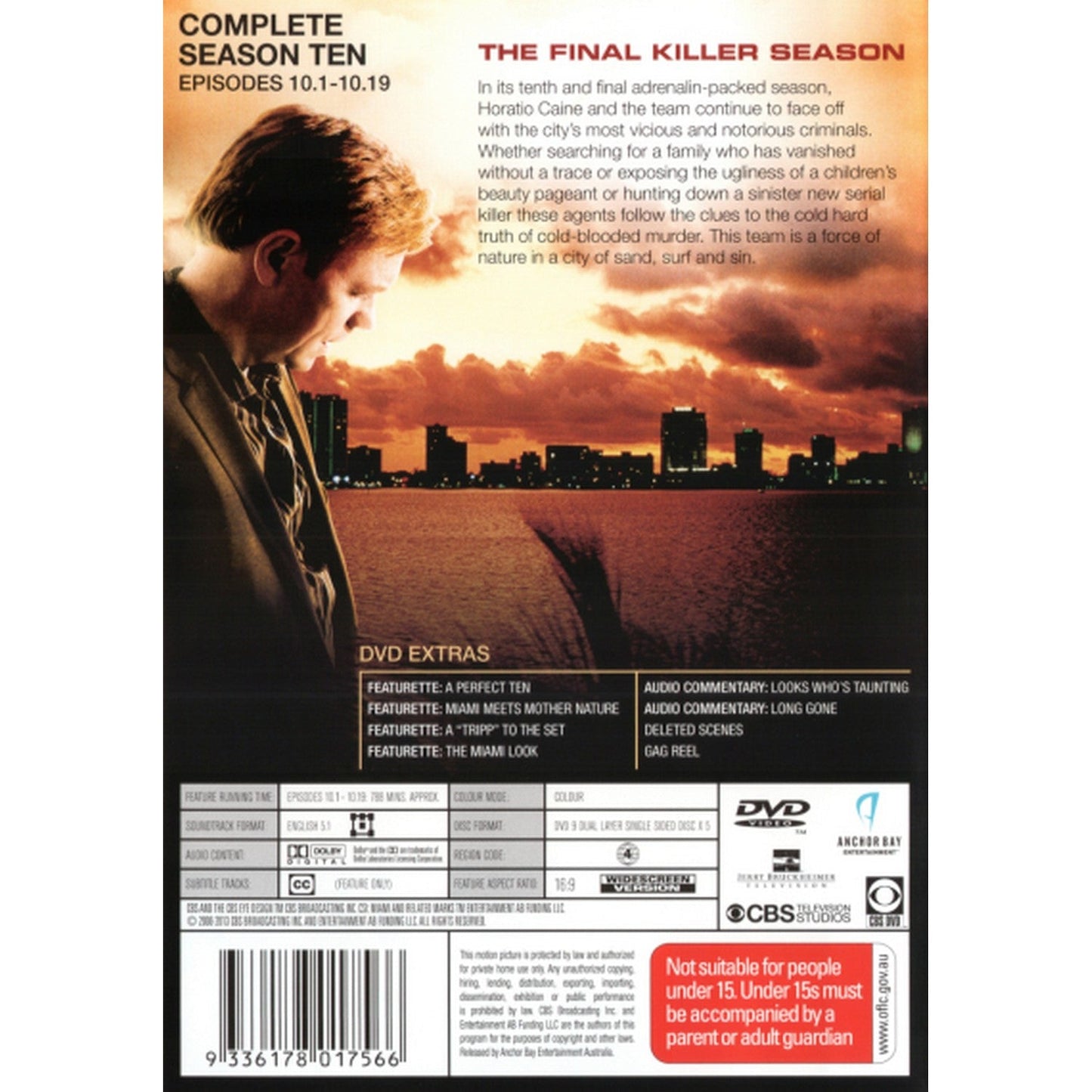 CSI: Miami - Season 10 (The Final Season) DVD