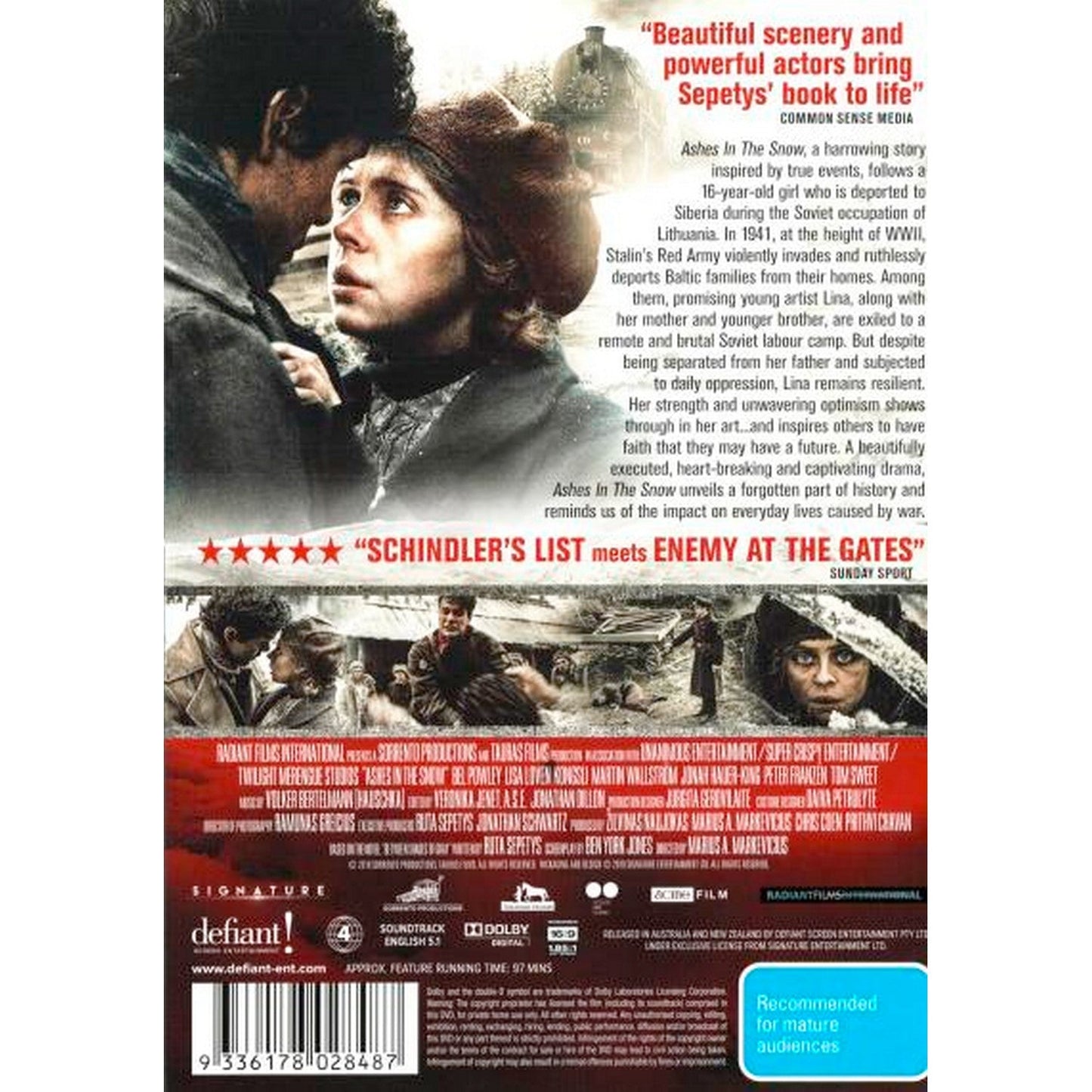 Ashes in the Snow DVD