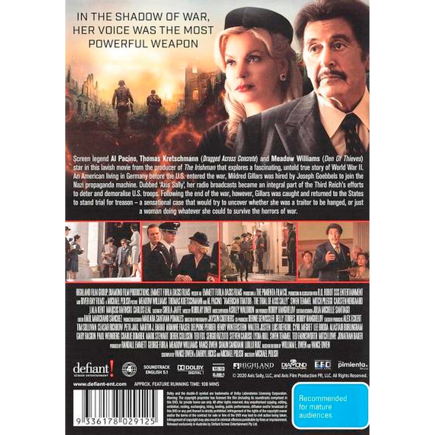 American Traitor: The Trial of Axis Sally DVD