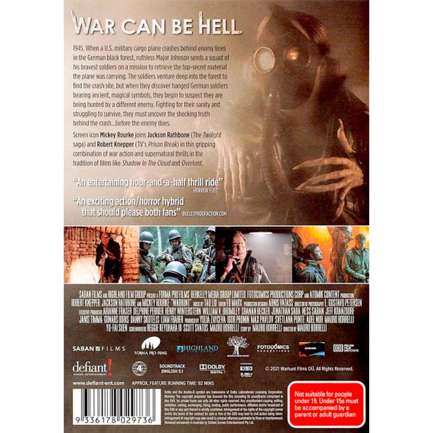 Warhunt DVD