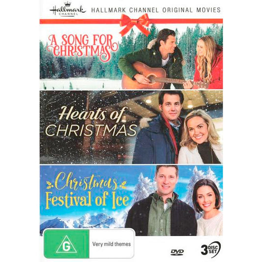 Hallmark Christmas Original Movies: A Song for Christmas/ Hearts of Christmas / Christmas Festival of Ice DVD