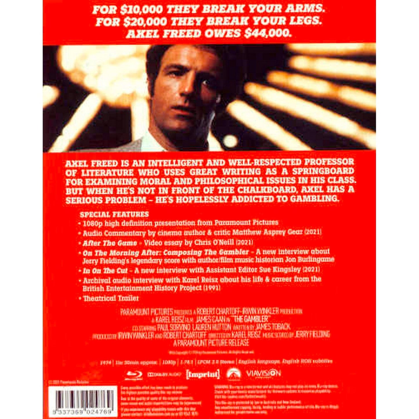 The Gambler (Imprint) Blu-Ray