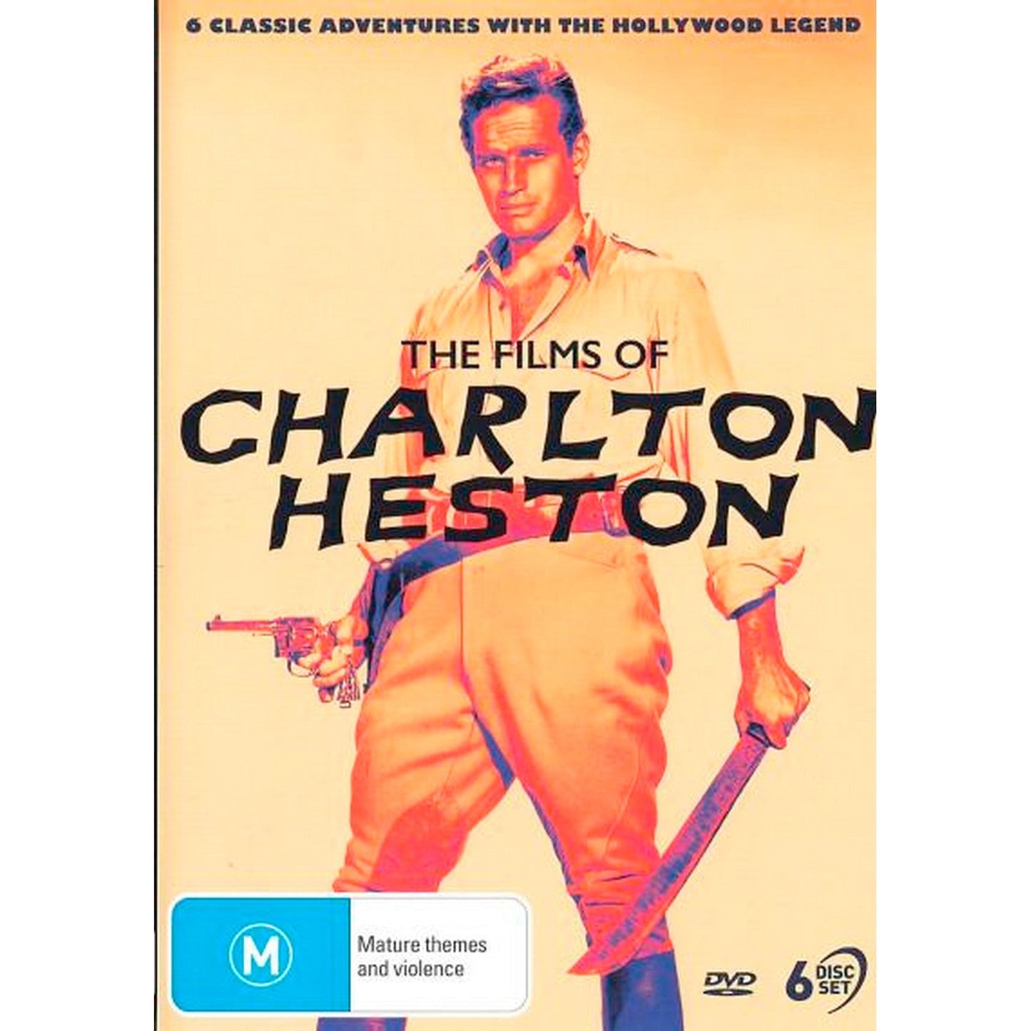 The Films of Charlton Heston: (The Savage/Pony Express/The Naked Jungle/Secret of the Incas/Diamond Head/Julius Caesar) DVD