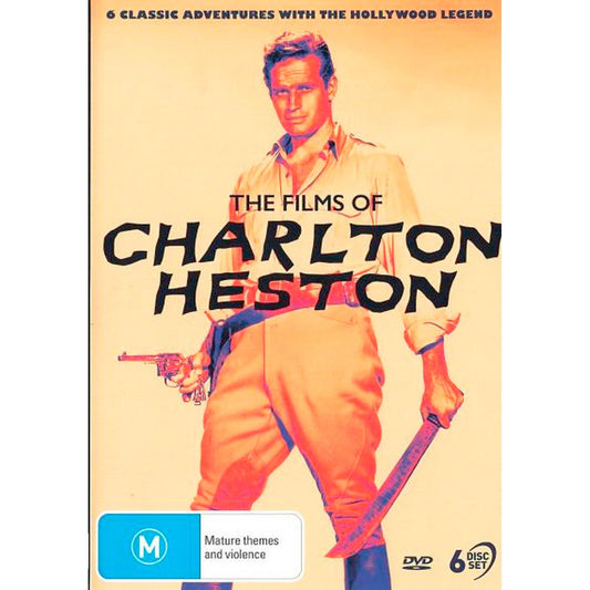 The Films of Charlton Heston: (The Savage/Pony Express/The Naked Jungle/Secret of the Incas/Diamond Head/Julius Caesar) DVD