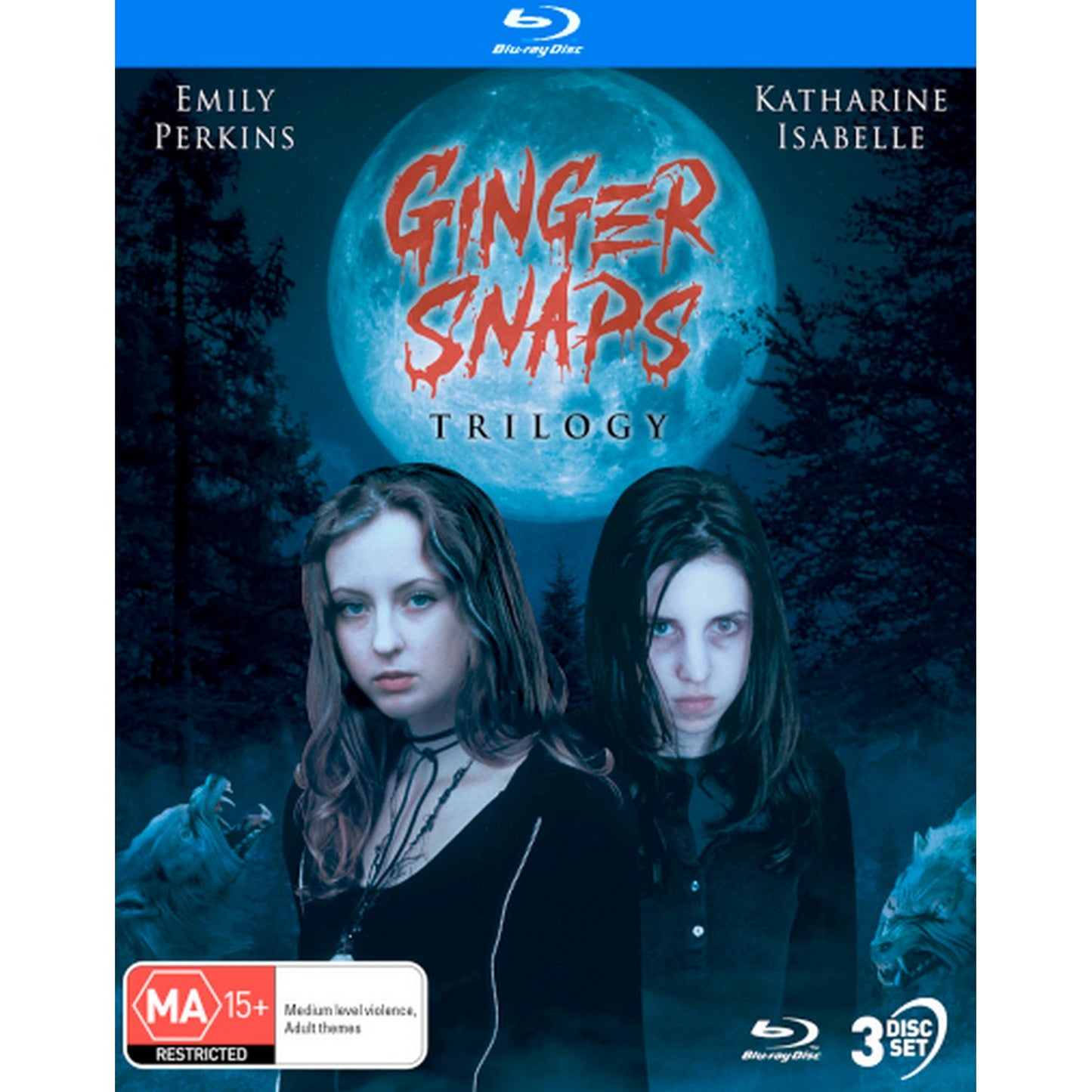 Ginger Snaps Trilogy (Ginger Snaps / Ginger Snaps II: Unleashed / Ginger Snaps Back: The Beginning) Blu-Ray