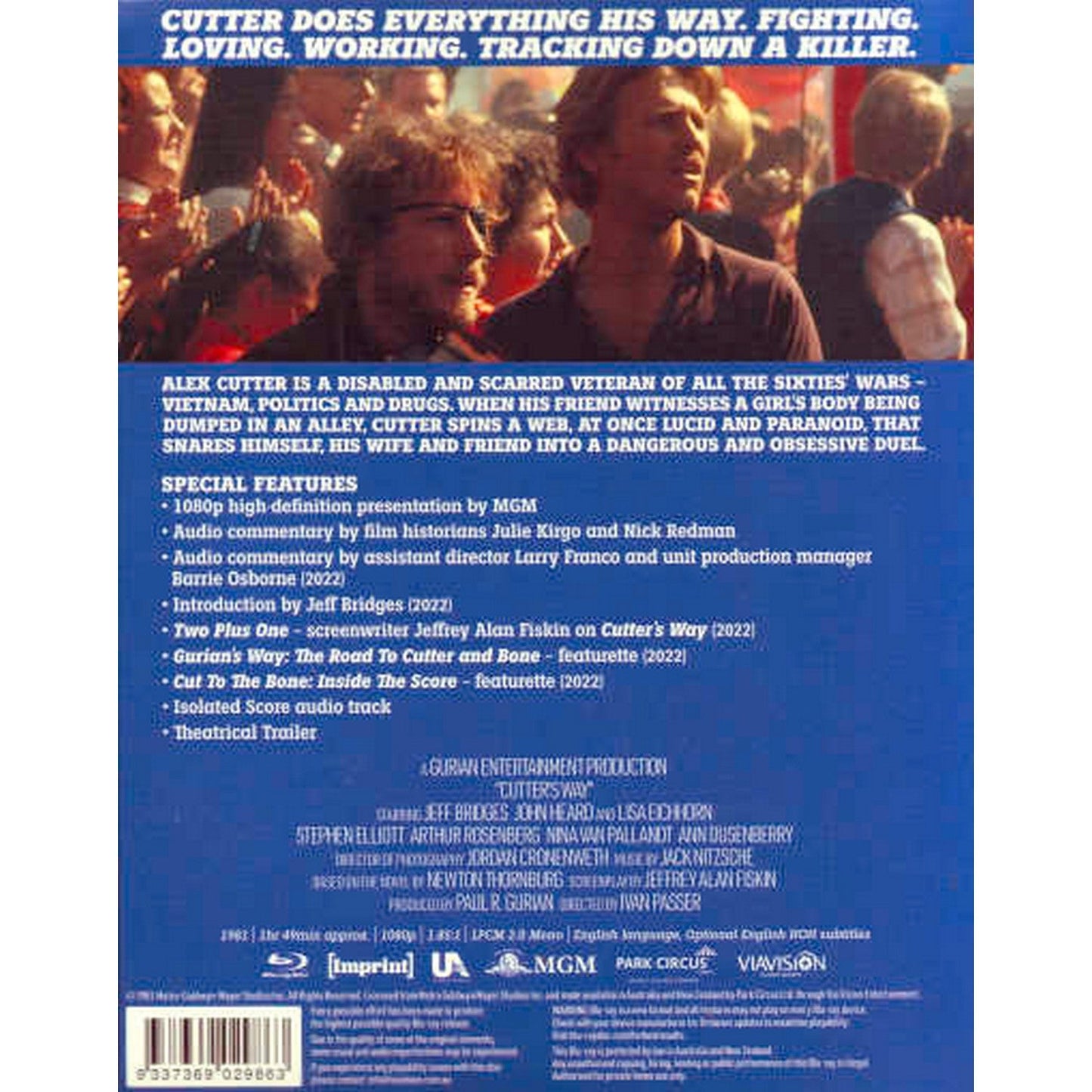 Cutter's Way (Imprint) Blu-Ray