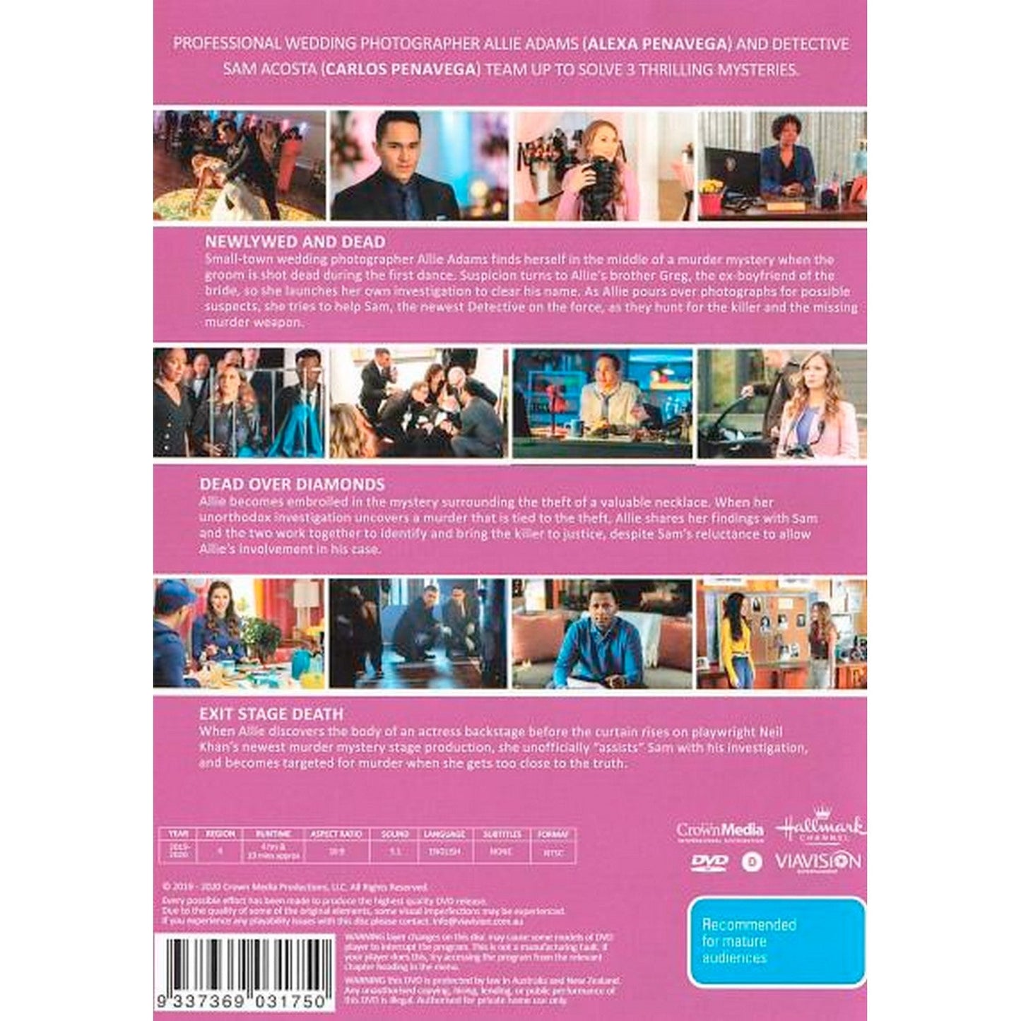 Picture Perfect Mysteries: 3 Film Collection (Newlywed and Dead / Dead Over Diamonds / Exit Stage Death) DVD