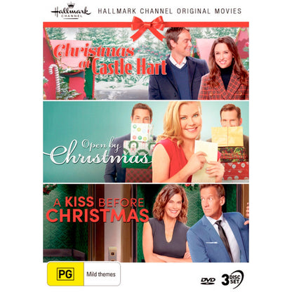 Hallmark Christmas Collection (Christmas at Castle Hart / Open by Christmas / A Kiss Before Christmas) DVD