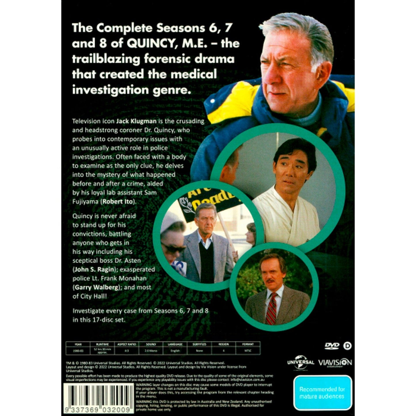 Quincy, M.E: Seasons 6 - 8 DVD