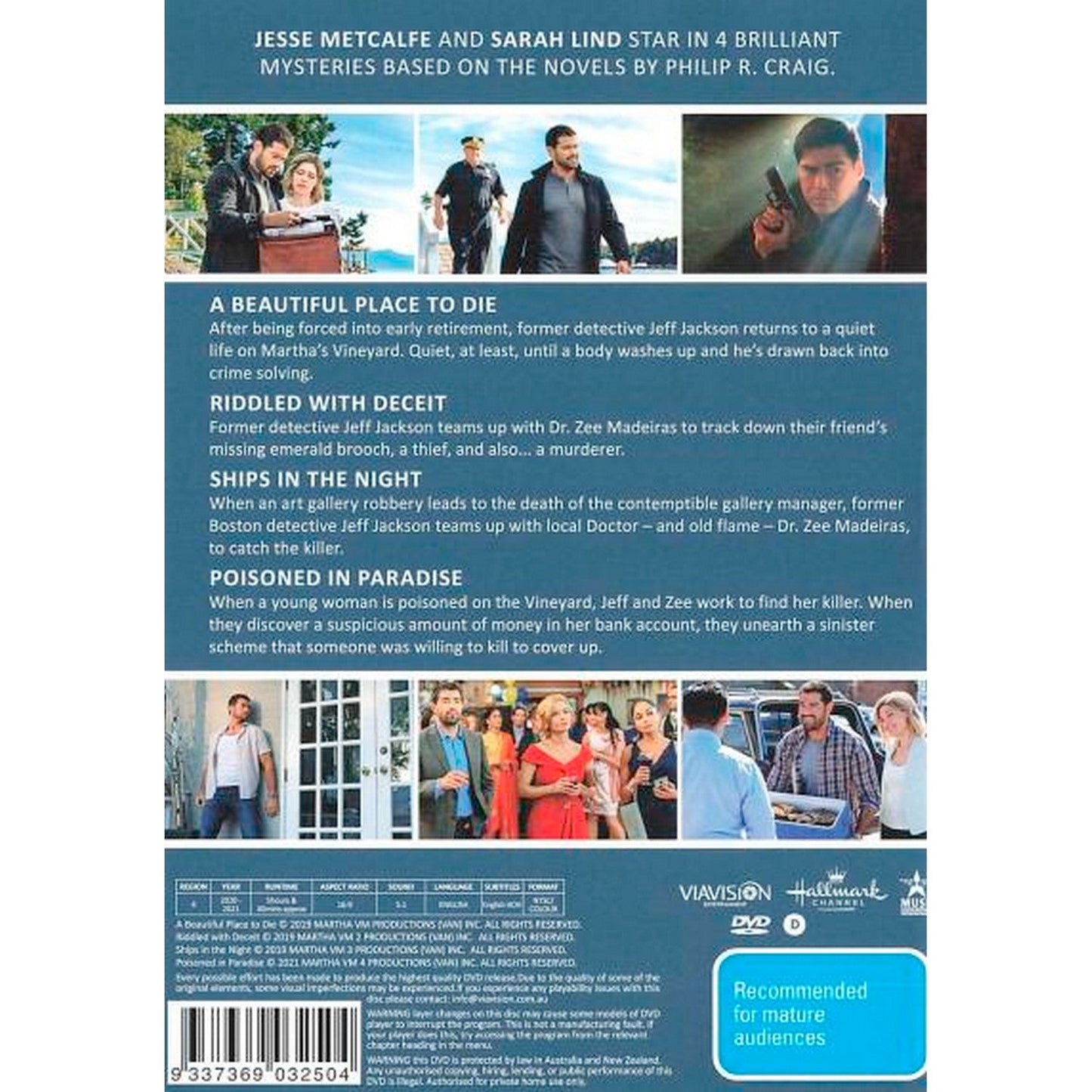 Martha's Vineyard Mystery: 4-Film Collection (A Beautiful Place to Die / Riddled with Deceit / Ships in the Night / Poisoned in Paradise) DVD