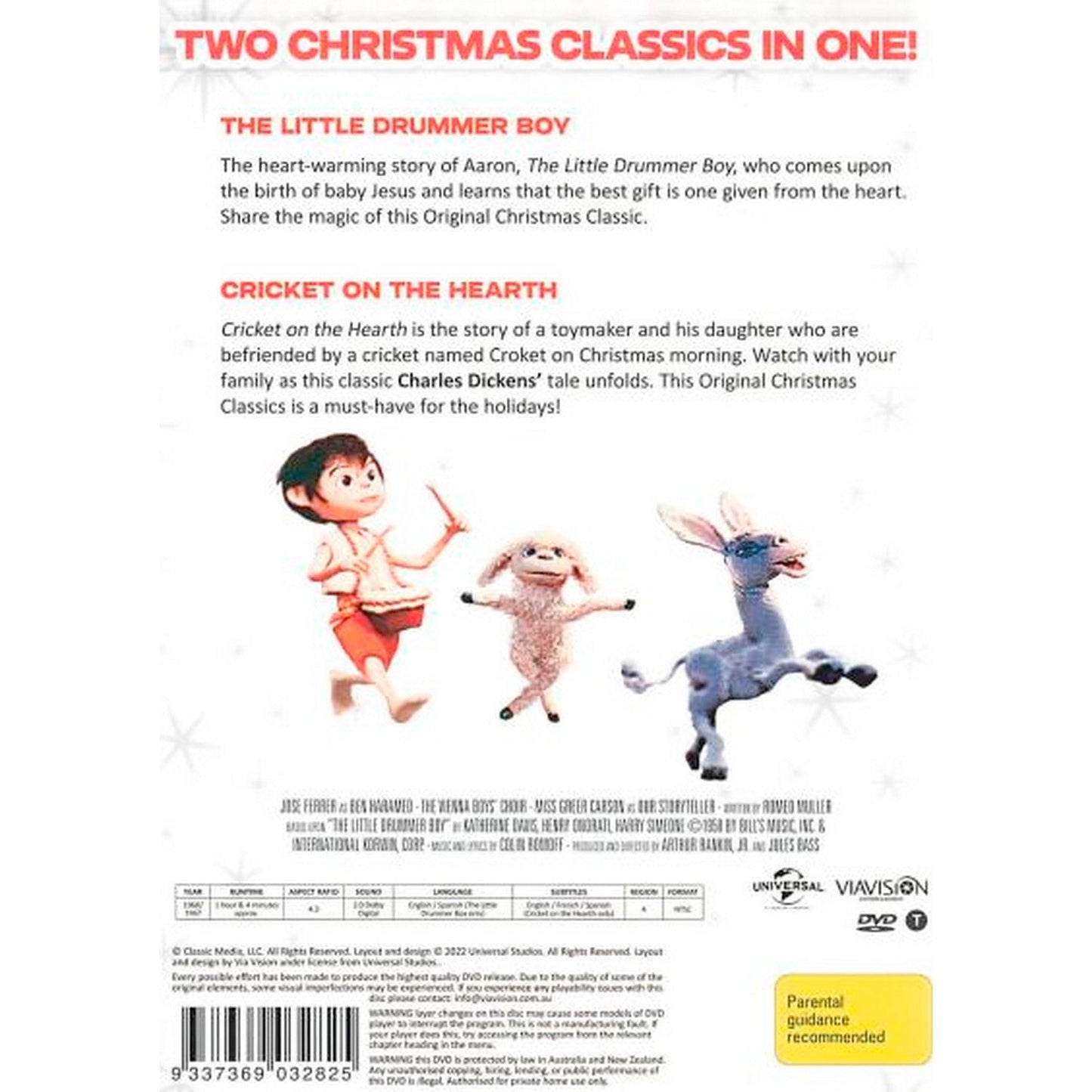 The Little Drummer Boy / Cricket on the Hearth DVD