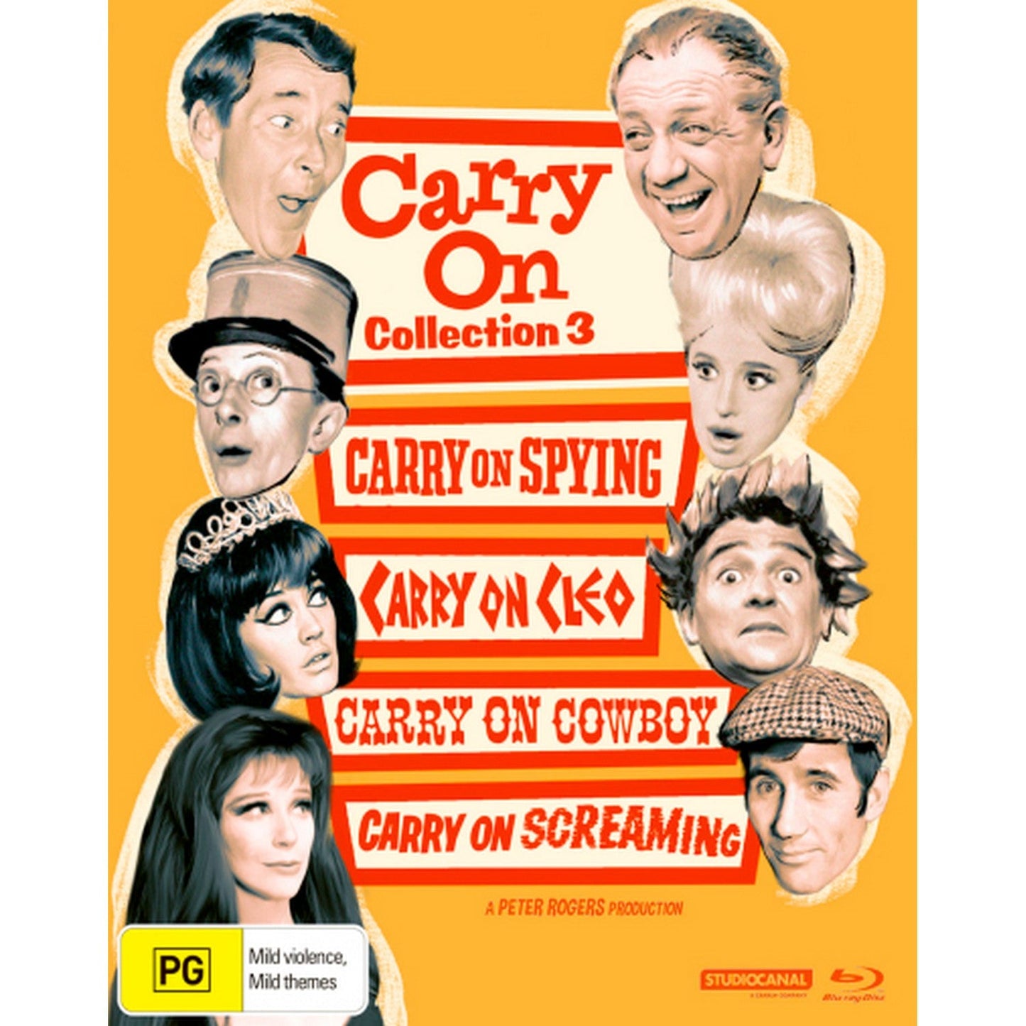 Carry on Collection 3 (Carry on Spying / Carry on Cleo / Carry on Cowboy / Carry on Screaming!) Blu-Ray