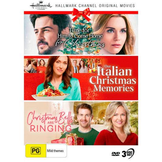 Hallmark Christmas Collection (Time for Him to Come Home for Christmas / Our Italian Christmas Memories / Christmas Bells are Ringing) DVD