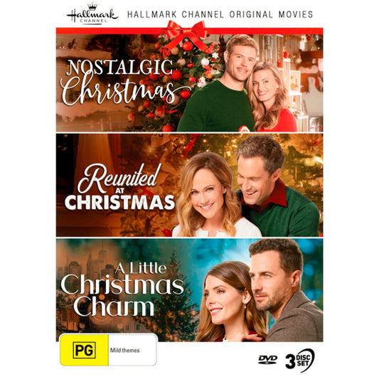 Hallmark Christmas Collection (Nostalgic Christmas / Reunited at Christmas / A Little Christmas Charm) DVD