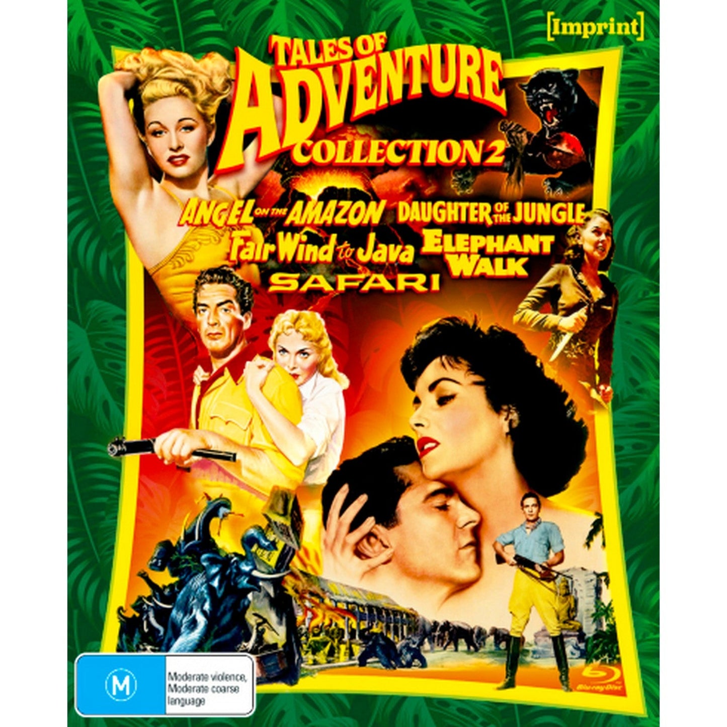 Tales of Adventure: Collection 2 Angel on the Amazon/Daughter of the Jungle/Fair Wind to Java/Elephant Walk/Safari (Imprint) Blu-Ray