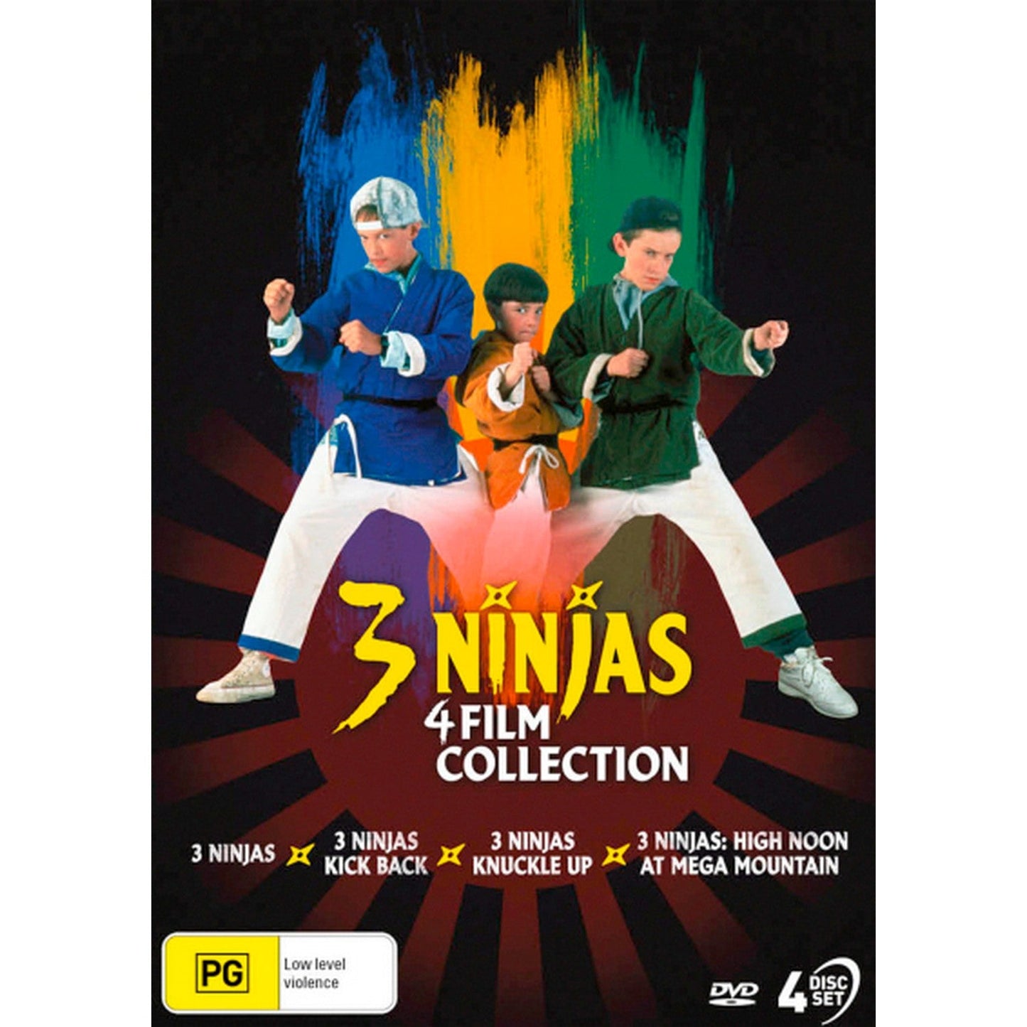 3 Ninjas: 4 Film Collection (3 Ninjas / 3 Ninjas Kick Back / 3 Ninjas Knuckle Up / 3 Ninjas: High Noon at Mega Mountain) DVD