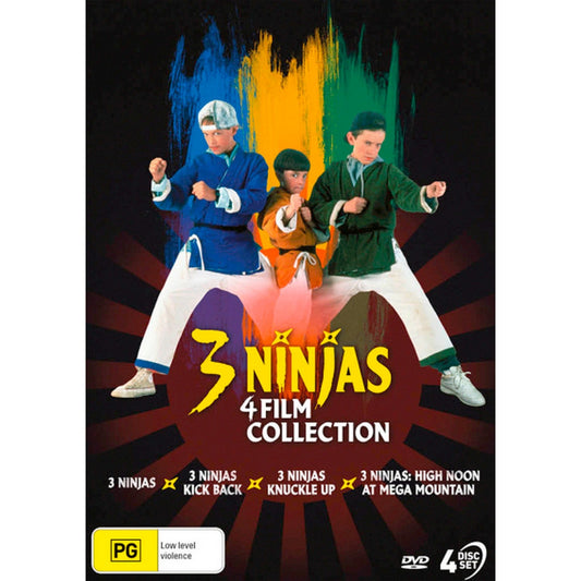 3 Ninjas: 4 Film Collection (3 Ninjas / 3 Ninjas Kick Back / 3 Ninjas Knuckle Up / 3 Ninjas: High Noon at Mega Mountain) DVD