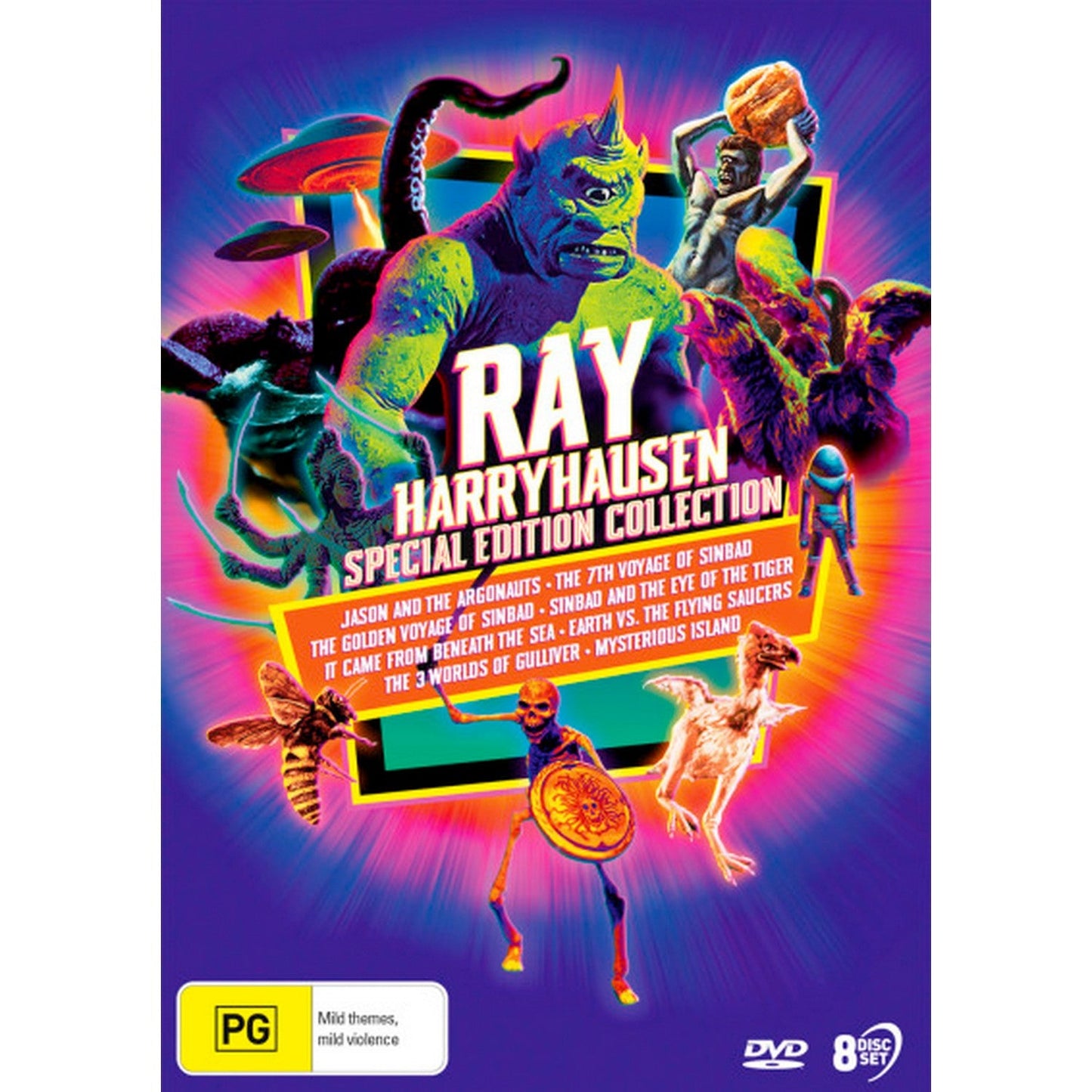 Ray Harryhausen: Special Edition Collection (It Came From Beneath the Sea / Earth vs. The Flying Saucers / The 7th Voyage of Sinbad / The 3 Worlds of  DVD