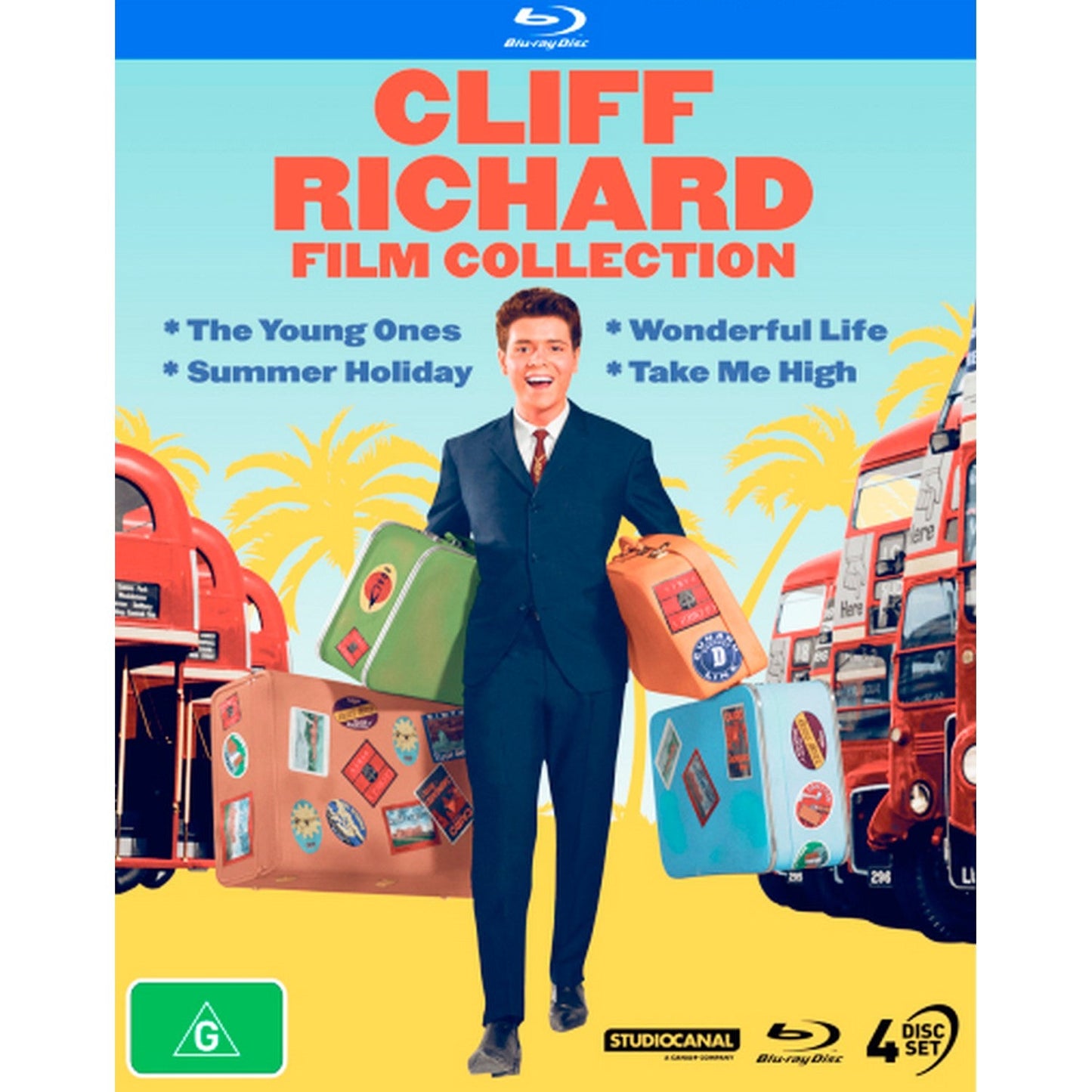 Cliff Richard: 4 Film Collection (The Young Ones / Sumer Holiday / Wonderful Life / Take Me High) Blu-Ray