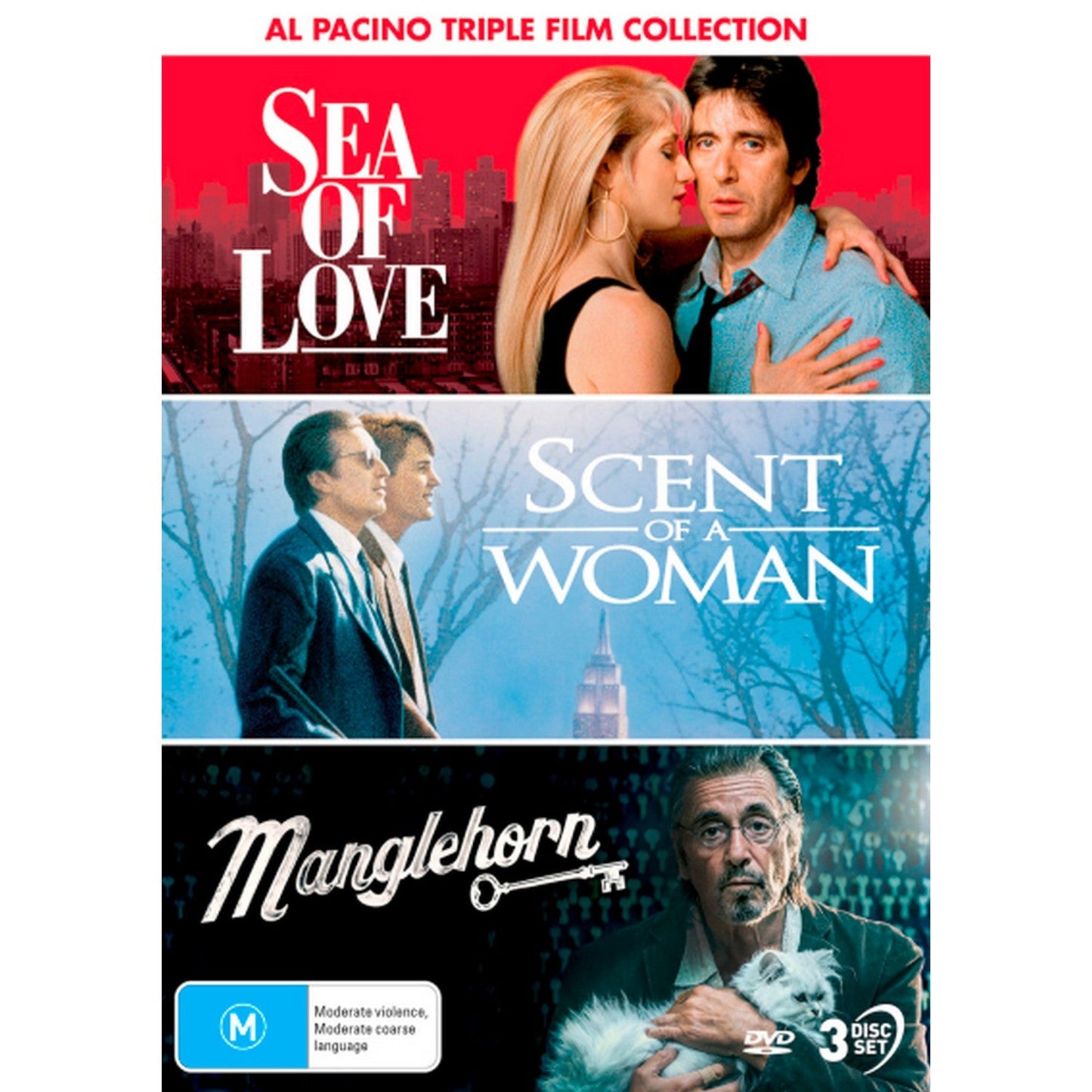 Al Pacino: Triple Film Collection (Sea of Love / Scent of a Woman / Manglehorn) DVD