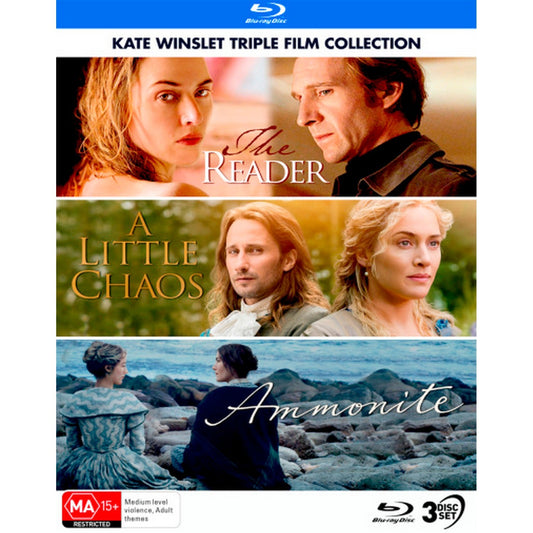 Kate Winslet: Triple Film Collection (The Reader / A Little Chaos / Ammonite) (Special Edition) Blu-Ray