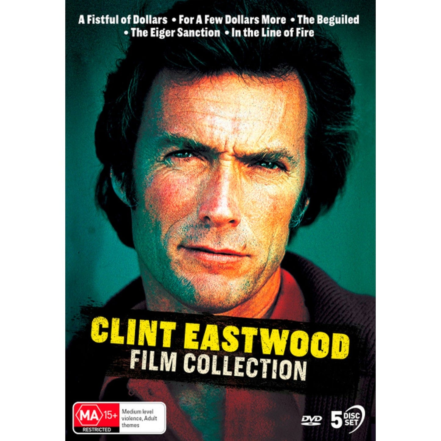 Clint Eastwood: Film Collection (A Fistful of Dollars / For a Few Dollars More / The Beguiled / The Eiger Sanction / In the Line of Fire) DVD