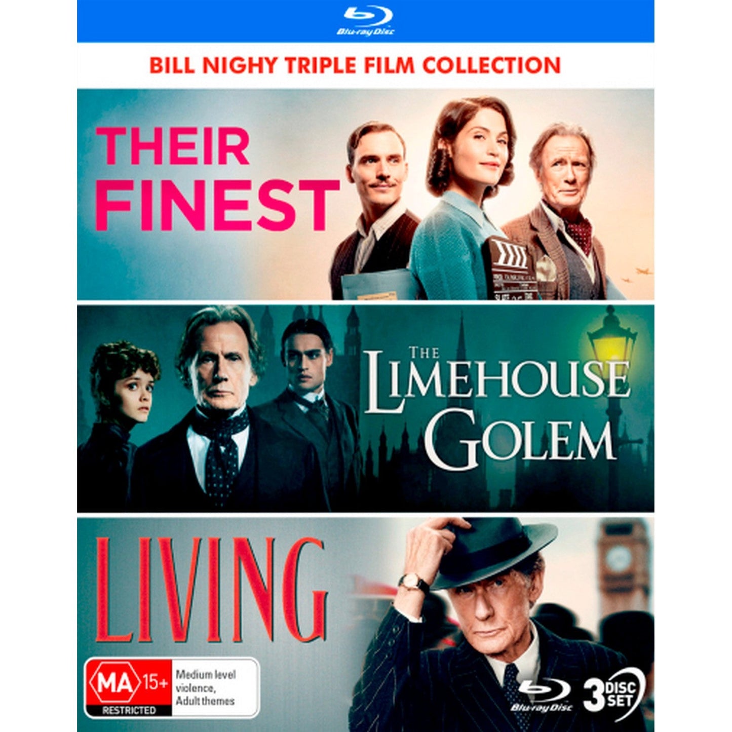 Bill Nighy: Triple Film Collection (Their Finest / The Limehouse Golem / Living) (Special Edition) Blu-Ray