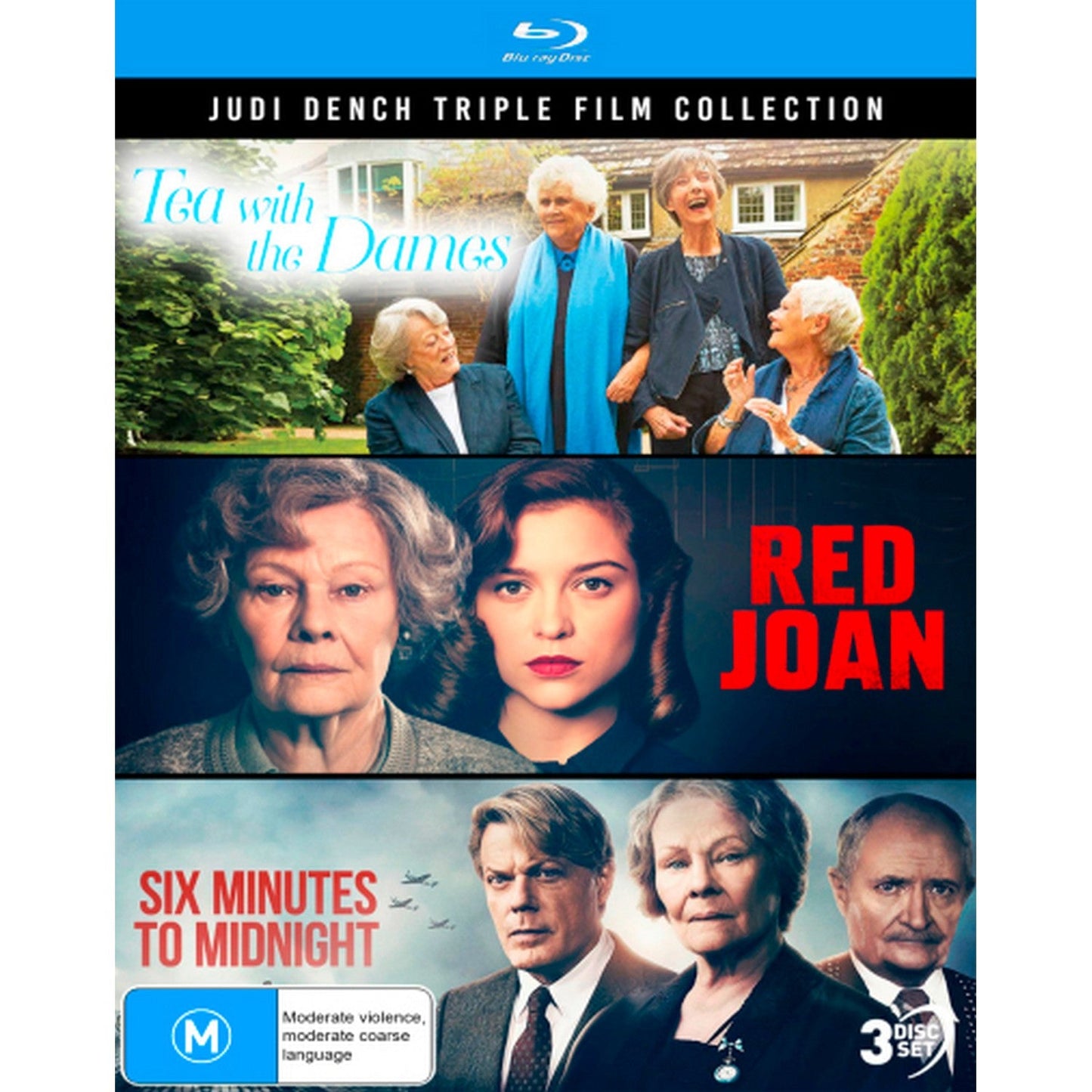 Judi Dench: Triple Film Collection (Tea With The Dames / Red Joan / Six Minutes To Midnight) (Special Edition) Blu-Ray