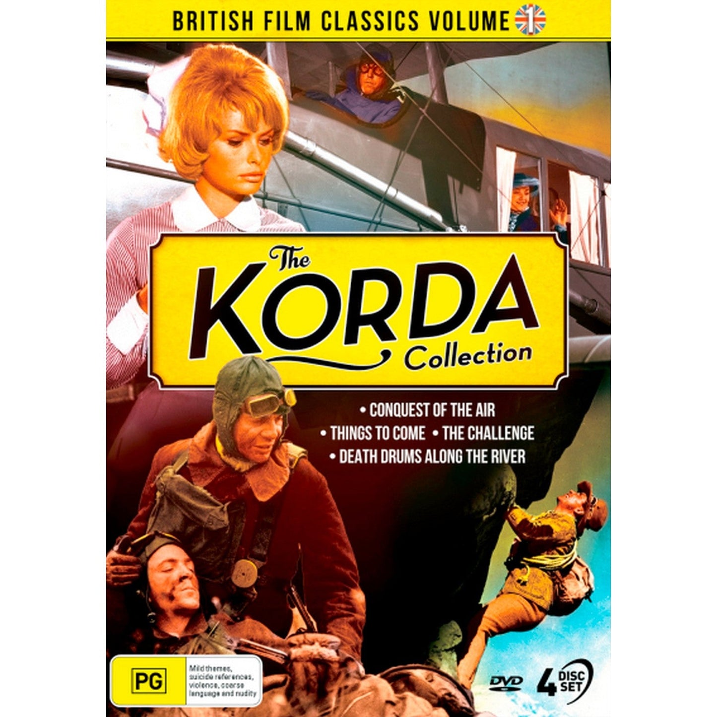 British Film Classics: The Korda Collection Volume 1 (Things to Come / Conquest of the Air / The Challenge / Death Drums Along the River) DVD