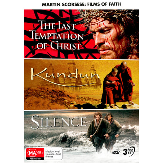 Martin Scorsese: Films of Faith (The Last Temptation of Christ / Kundun / Silence) DVD