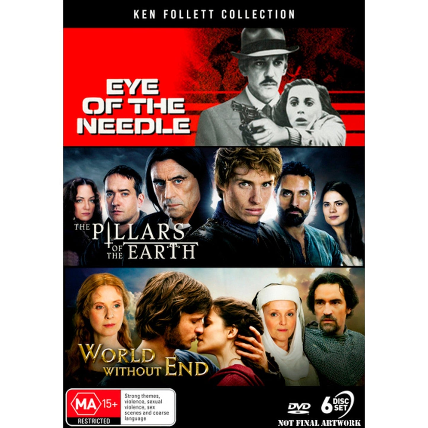 Ken Follett Collection (Eye of the Needle / The Pillars of the Earth / World Without End) DVD