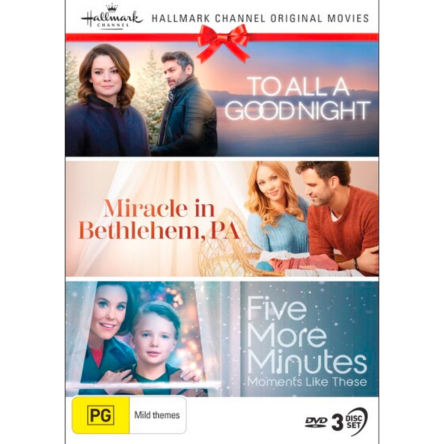 Hallmark Christmas Collection 39 (To All A Good Night / Miracle in Bethlehem, PA / Five More Minutes: Moments Like These) DVD