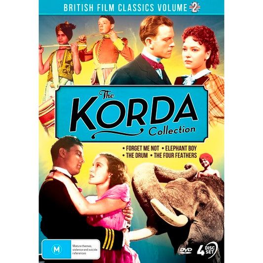 British Film Classics: The Korda Collection - Volume 2 (Forget Me Not / Elephant Boy / The Drum / The Four Feathers) DVD Box Set