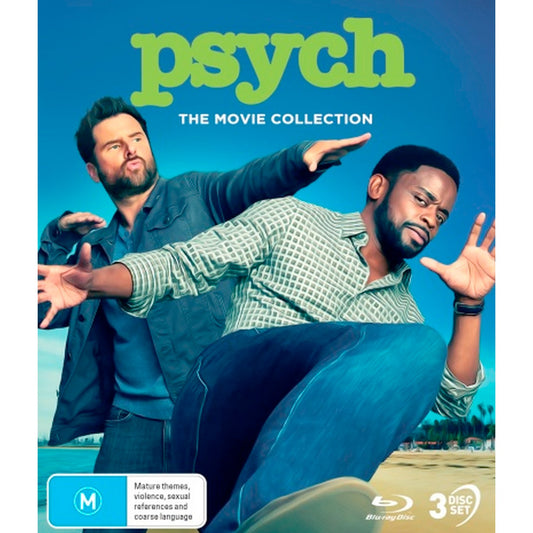 Psych: Film Collection (Psych: The Movie / Psych 2: Lassie Come Home / Psych 3: This is Gus) Blu-Ray