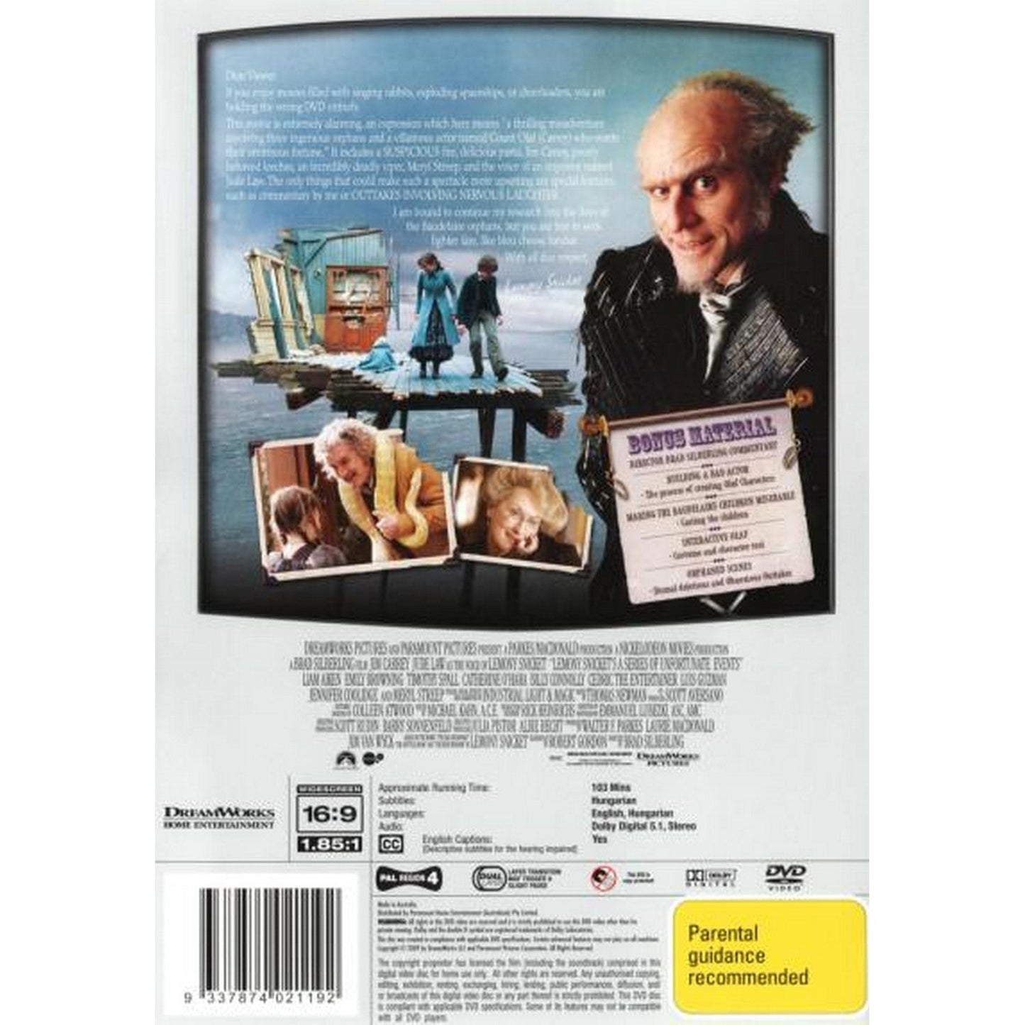 Lemony Snicket's A Series of Unfortunate Events (Platinum Collection) DVD