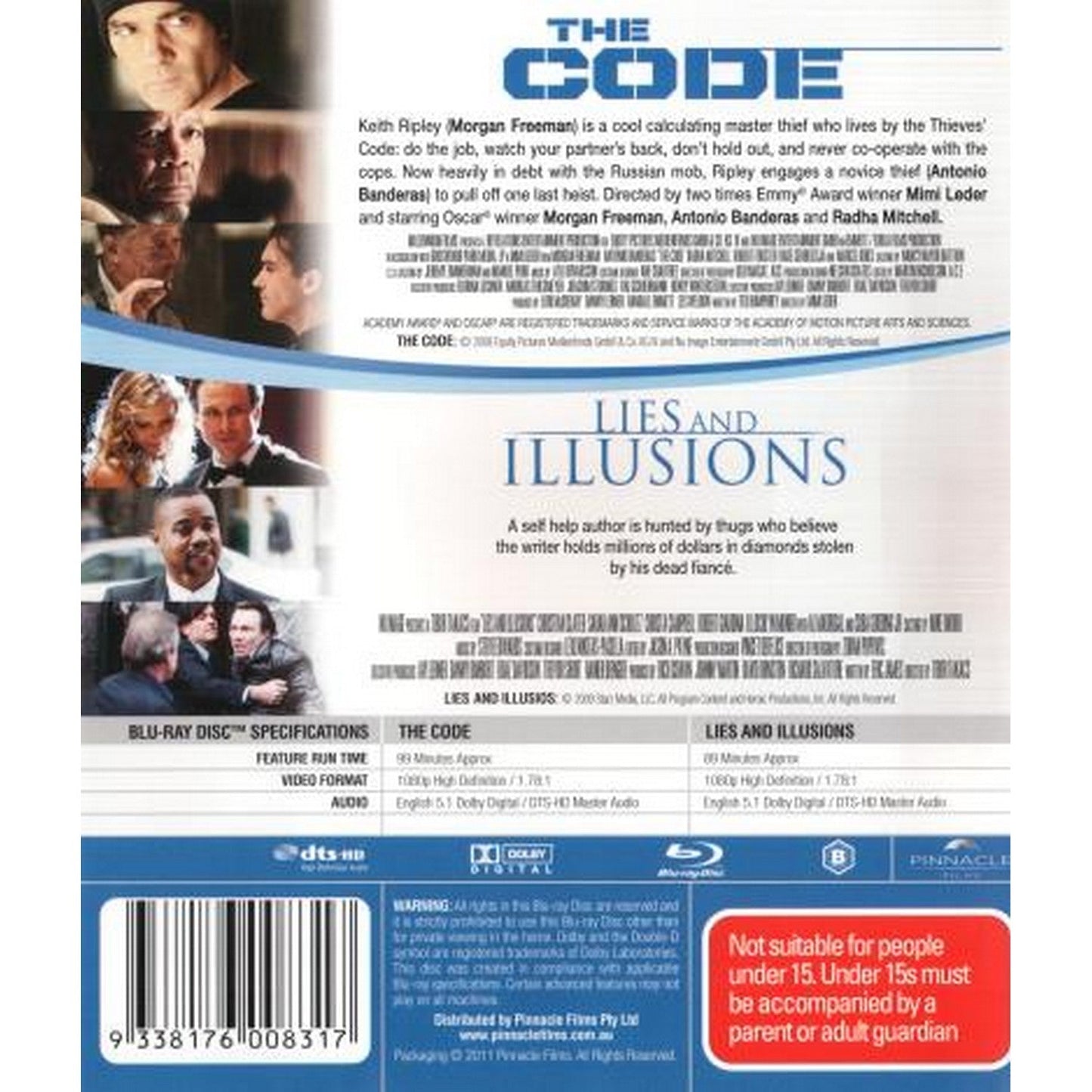 The Code / Lies and Illusions Blu-Ray