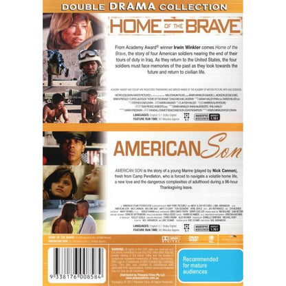 Double Drama Collection:  Home of the Brave / American Son DVD